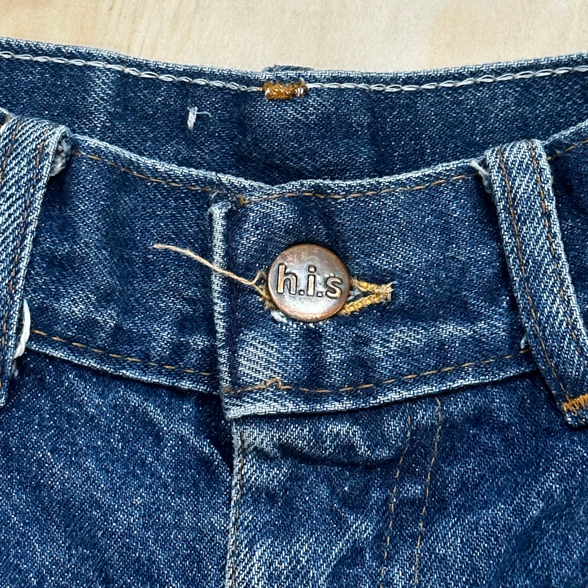80s Vintage CHIC H.I.S. High Rise Women's Blue Denim Wide Legged Jeans –  Mintage Vintage