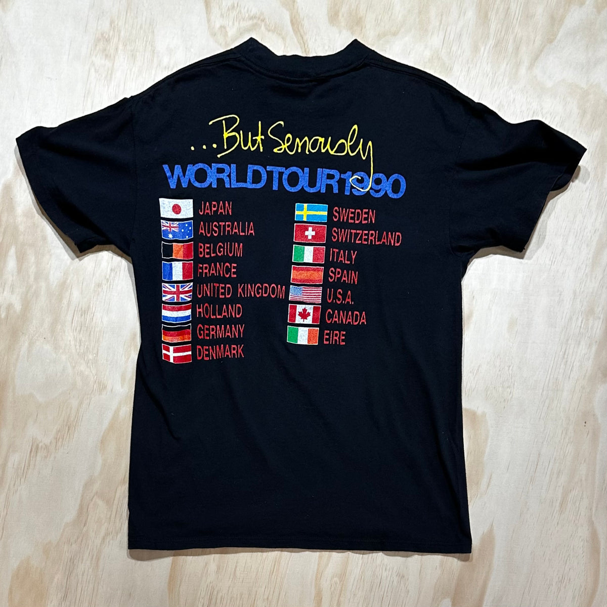Vintage Phil Collins T-shirt “…But Seriously World Tour 1990”