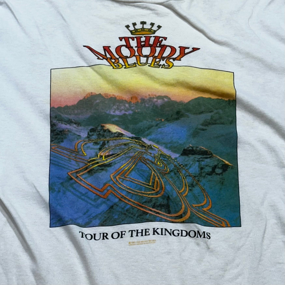 Vintage The Moody Blues 1991 Tour of the Kingdoms T-Shirt