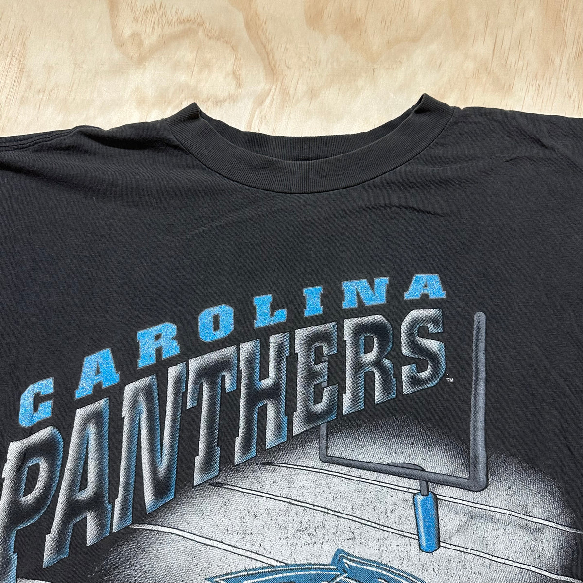 Vintage 90s Carolina Panthers T-shirt  NFL Single Stitch Striped