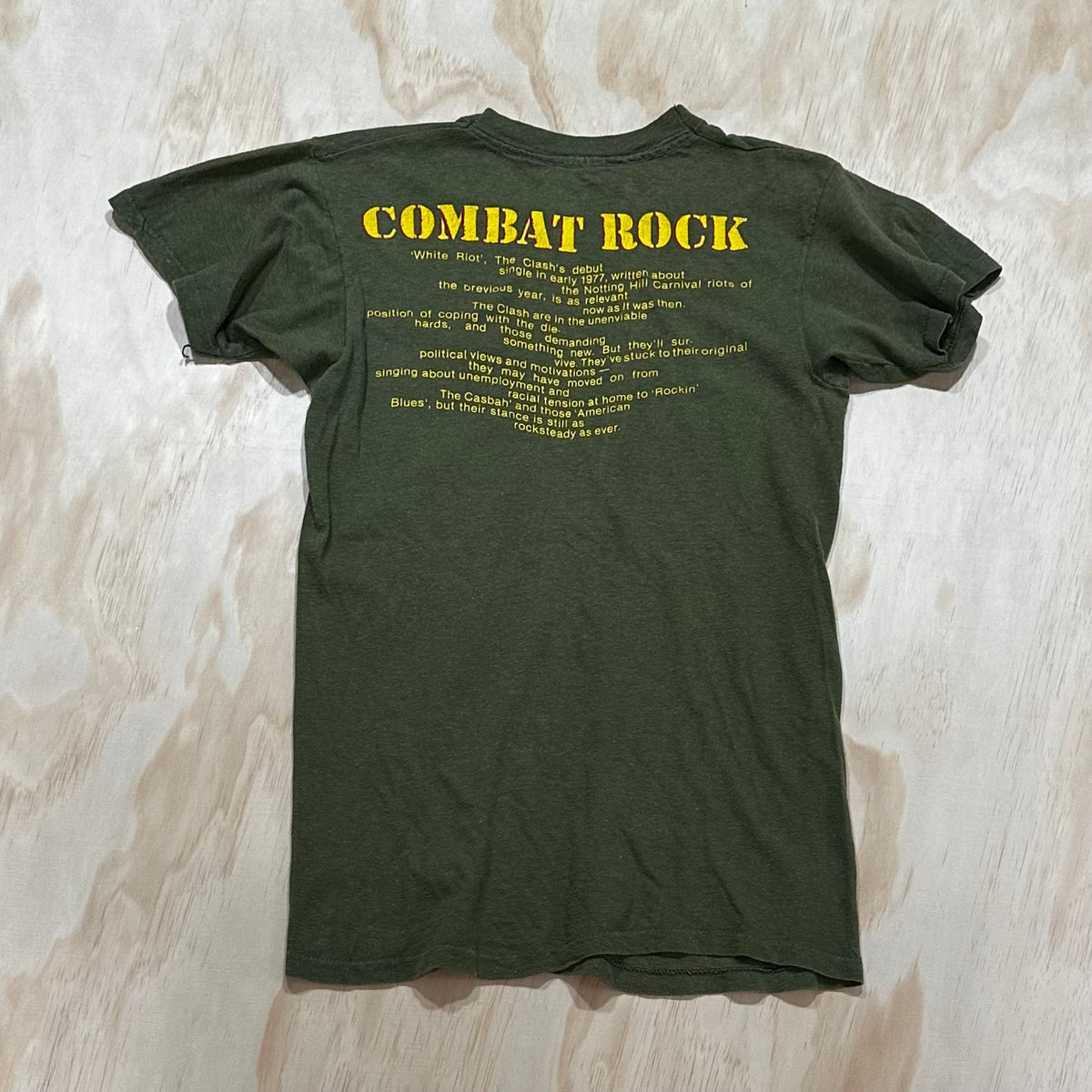 VTG 1982 The Clash Combat Rock Shirt