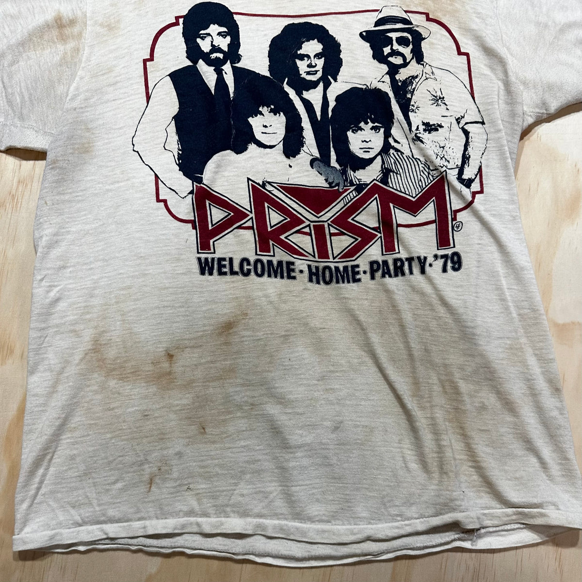 Vintage 70s Prism t-shirt Welcome Home Party 1979 Tour