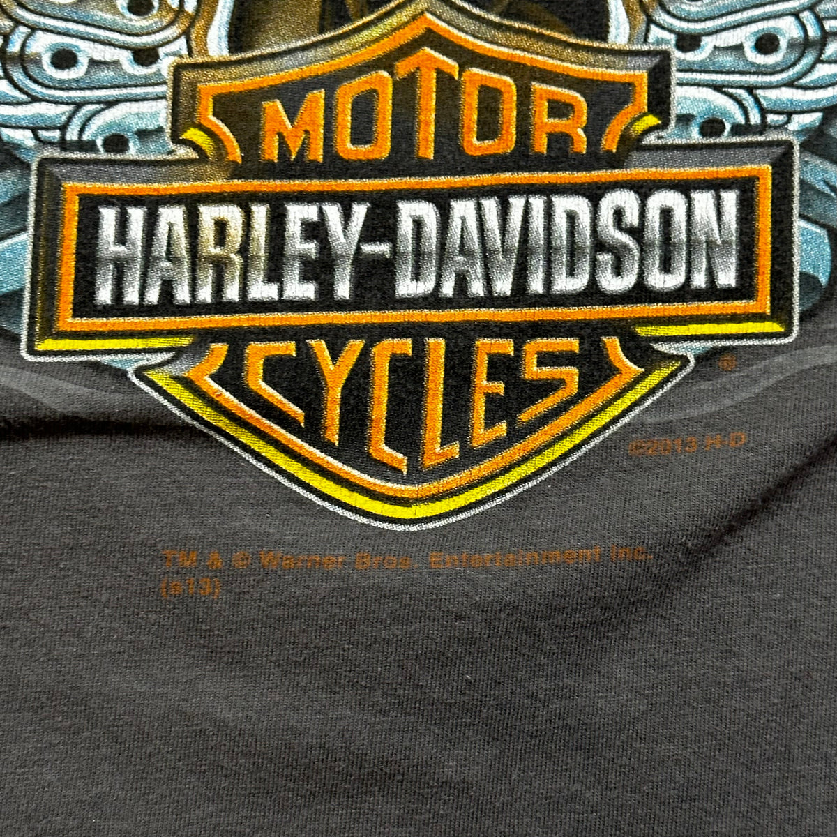 Vintage Looney Tunes Bugs Taz Wile Harley Davidson HD T-Shirt