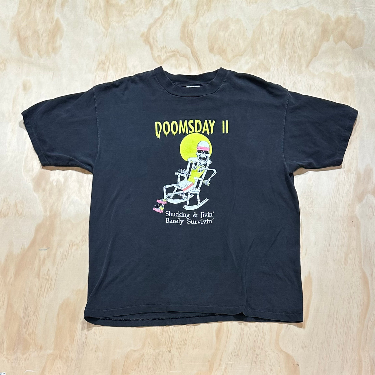 Vintage 80s Dooms Day ll Tee Shucking & Jivin’ Barley Survin’