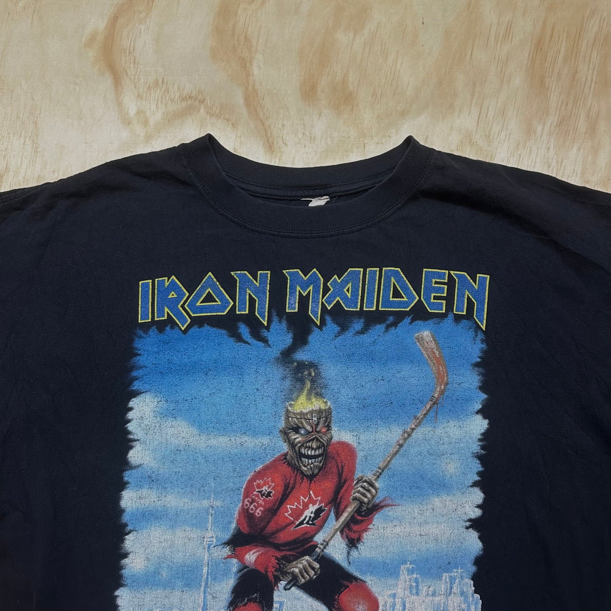 Vintage 2008 Iron Maiden Team Canada Hockey Shirt