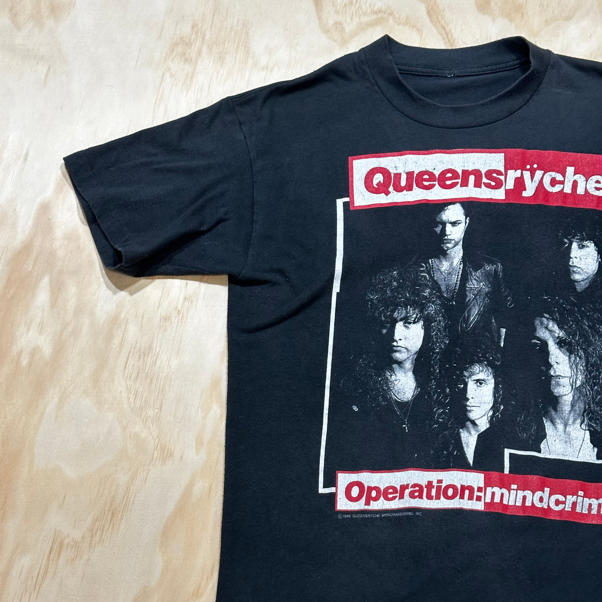 Vintage 80s Queensryche Operation Mindcrime T-Shirt