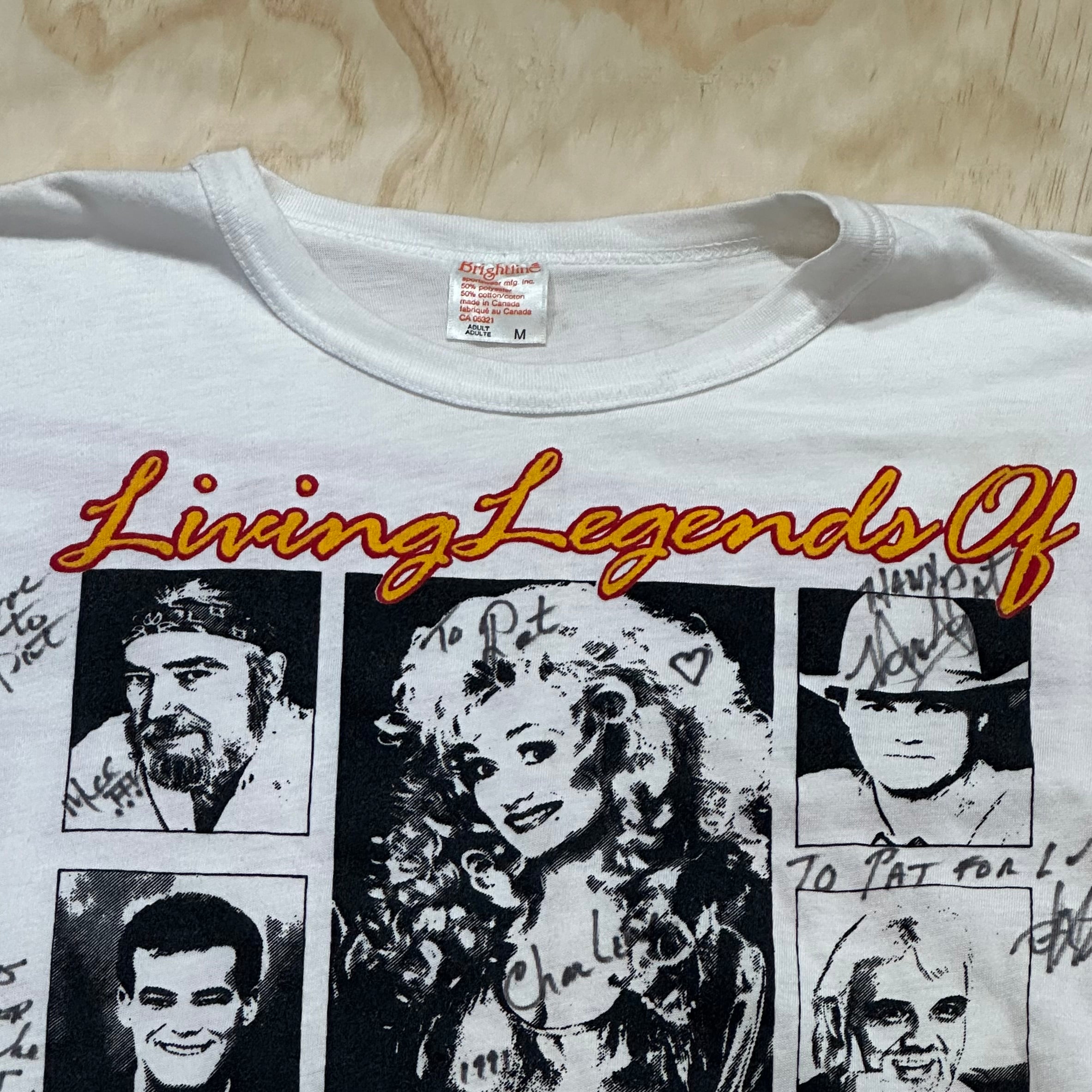 Vintage RARE 90s SIGNED Living Legends of Country music Genuine