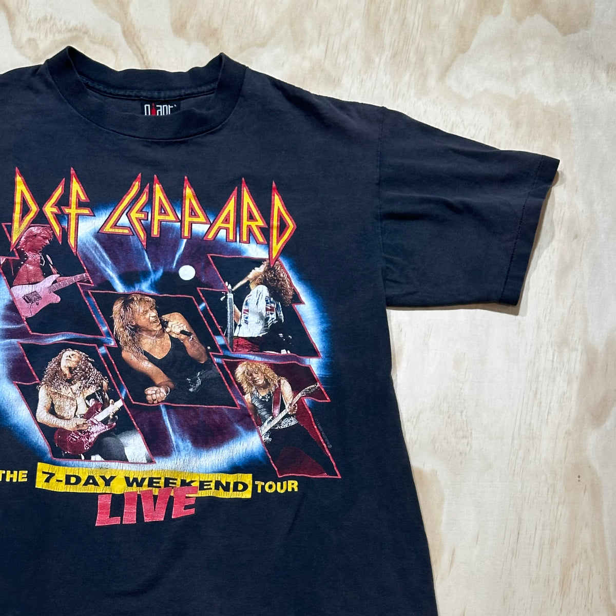 Vintage 1993 Def Leppard The 7-Day Weekend Tour Live T-Shirt