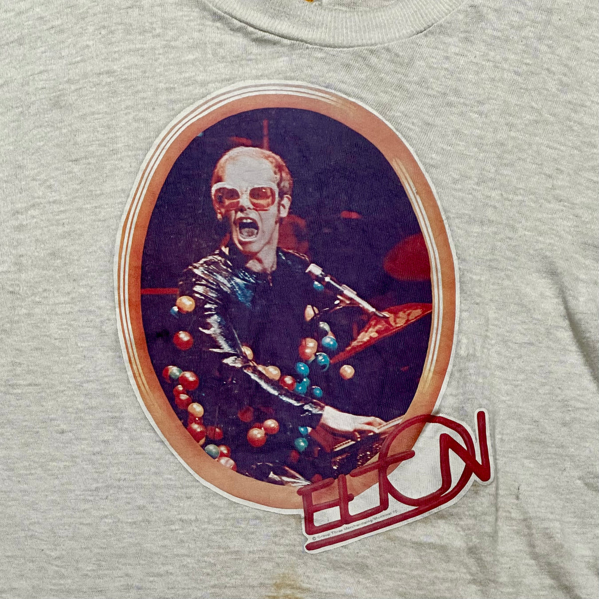 Vintage 70s Elton John Tour T-Shirt