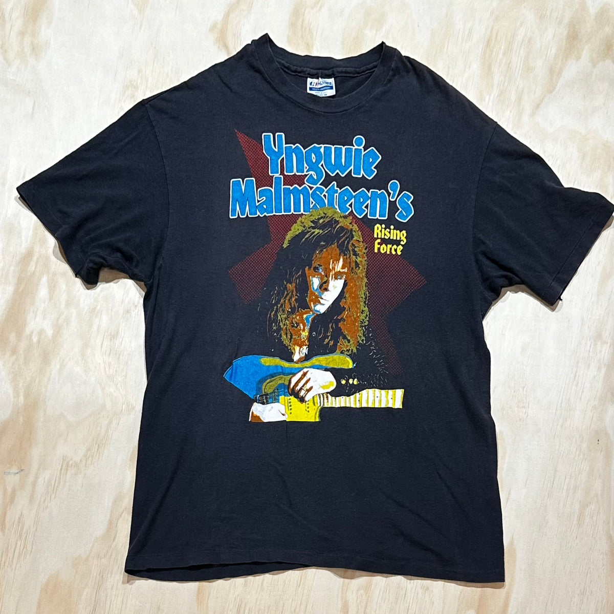 Rare 80s Vintage Yngwie Malmsteen's Odyssey Rock Tour Shirt