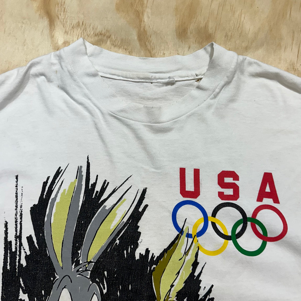 Vintage 1995 Warner Bros USA Olympics T-Shirt