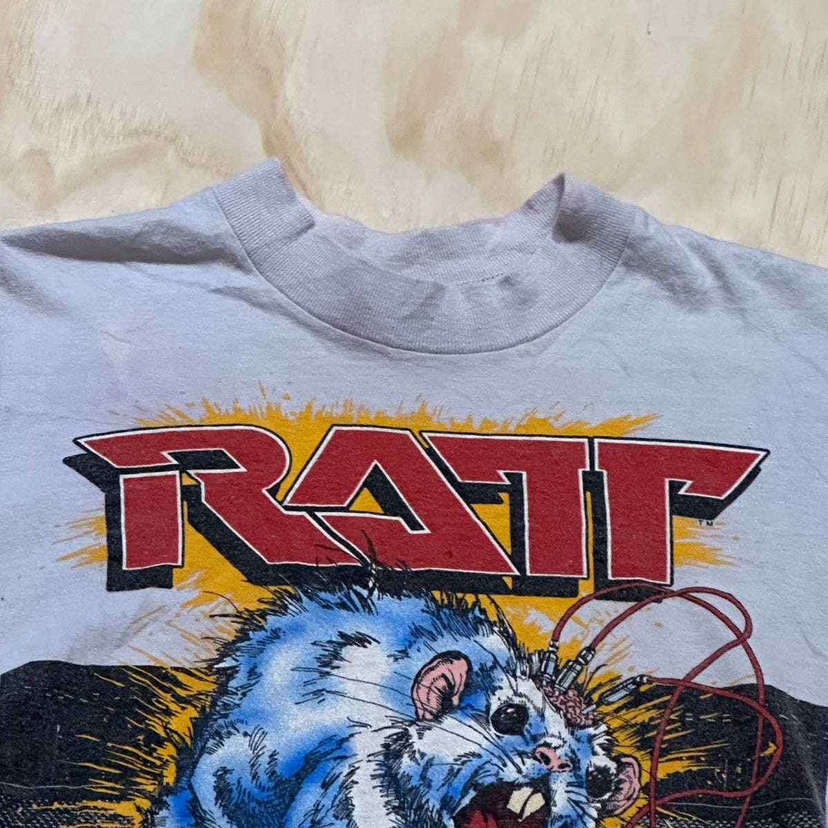 1984 RARE Vintage Ratt N Roll Out Of The Cellar Mikey Ratt tour shirt