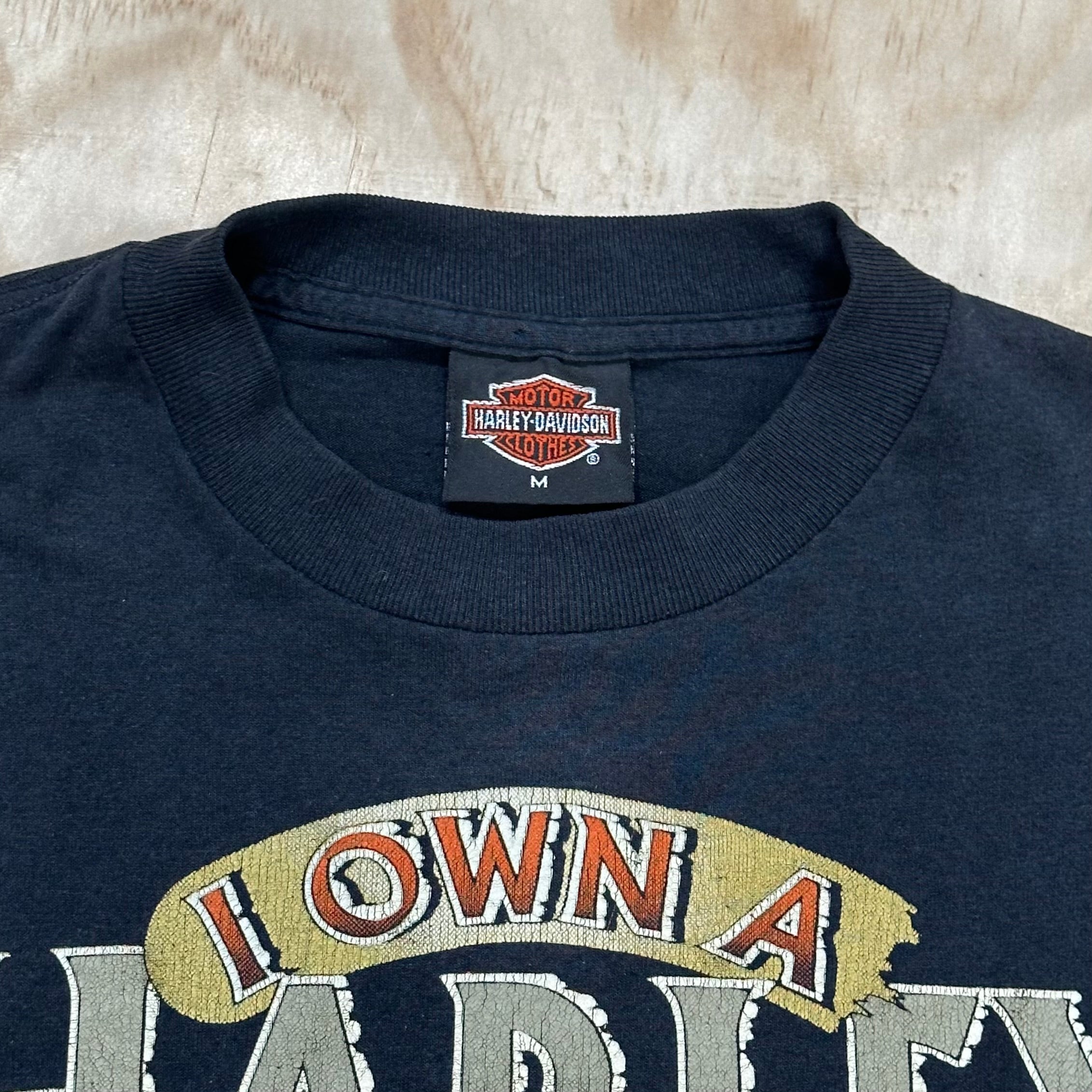 Vintage 90s Harley Motorcycle Tee • I Own a Harley Davidson Not