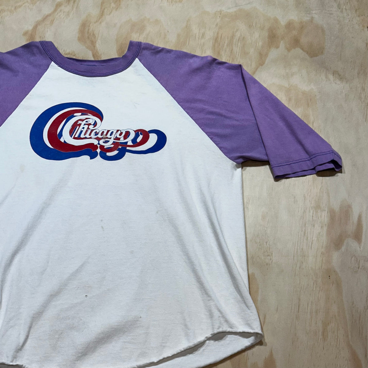 Vintage 80s Chicago Rock N Roll Band Raglan Shirt