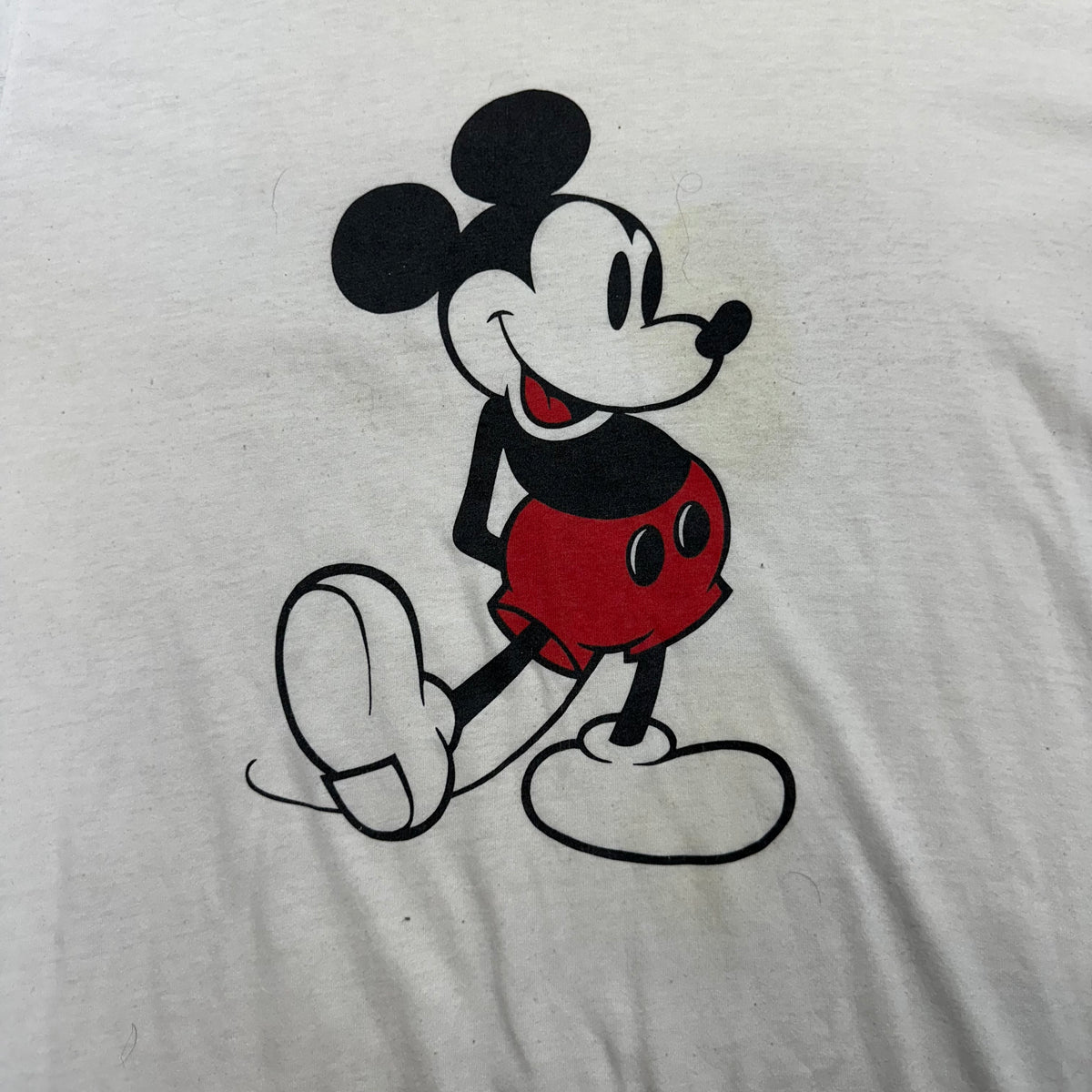 Vintage 80s Mickey Mouse Ringer T-shirt