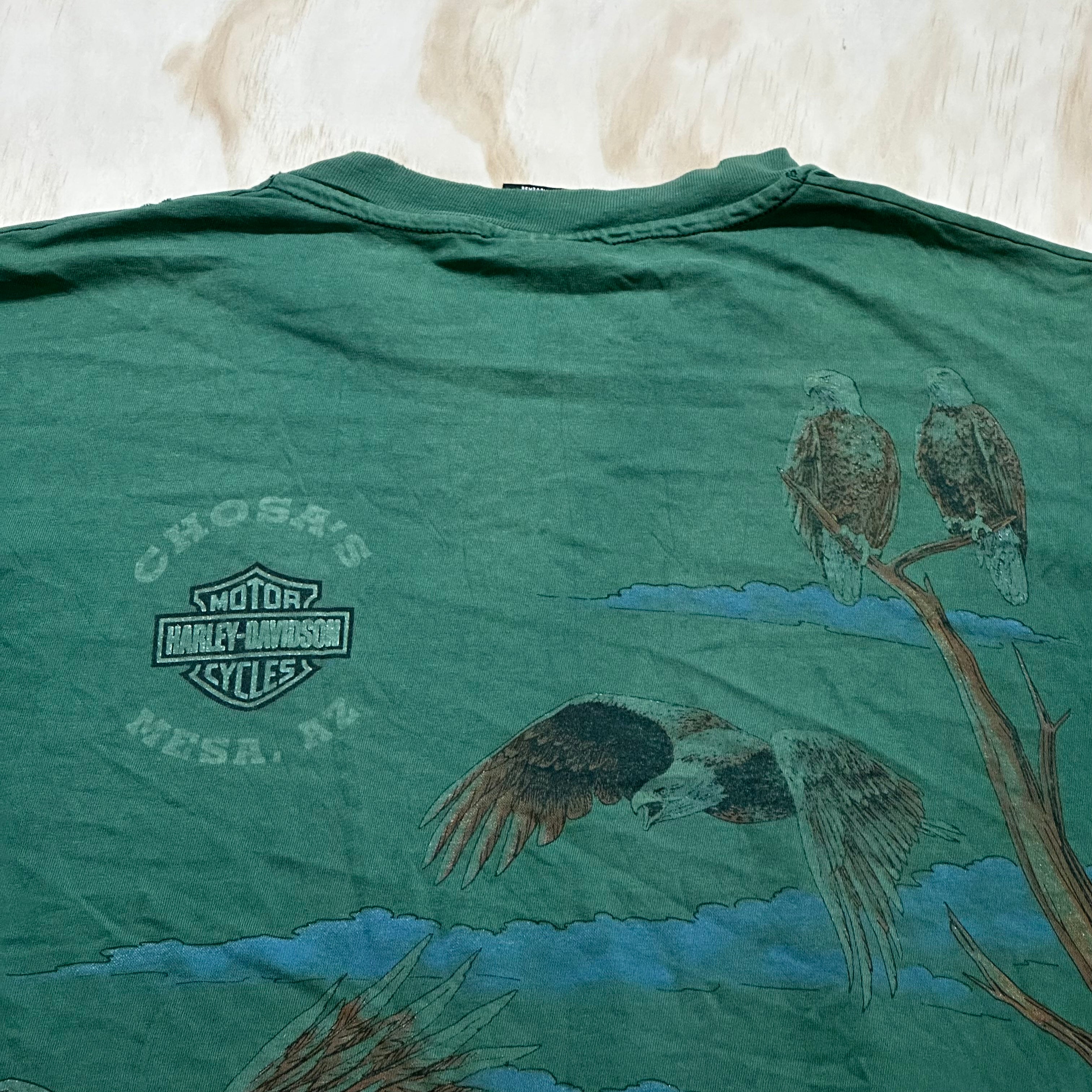 90s Vintage Harley Davidson Eagles Soaring High shirt Chosa's Mesa, AZ shirt