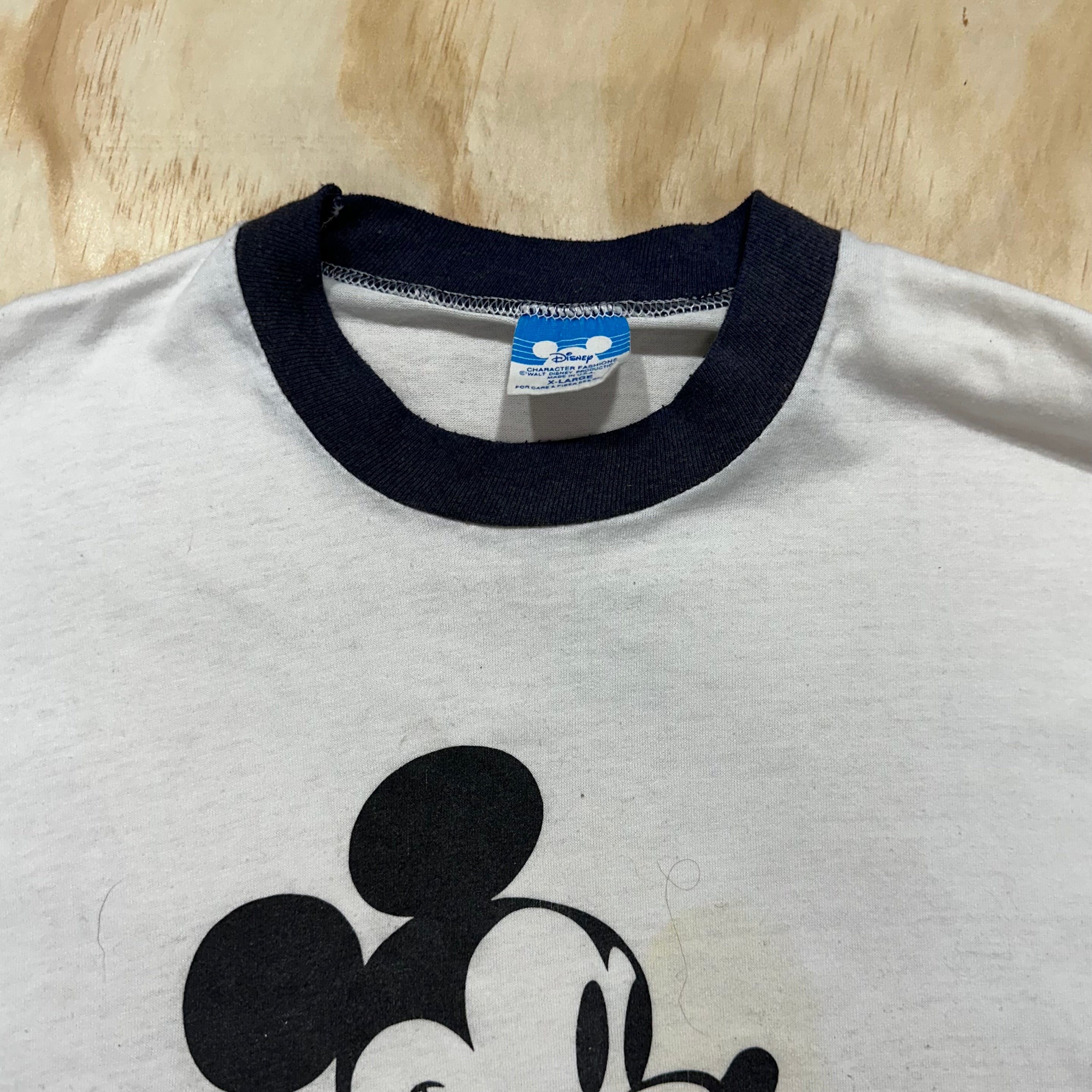 Vintage 1980s Mickey Mouse cheapest Black Graphic T-Shirt