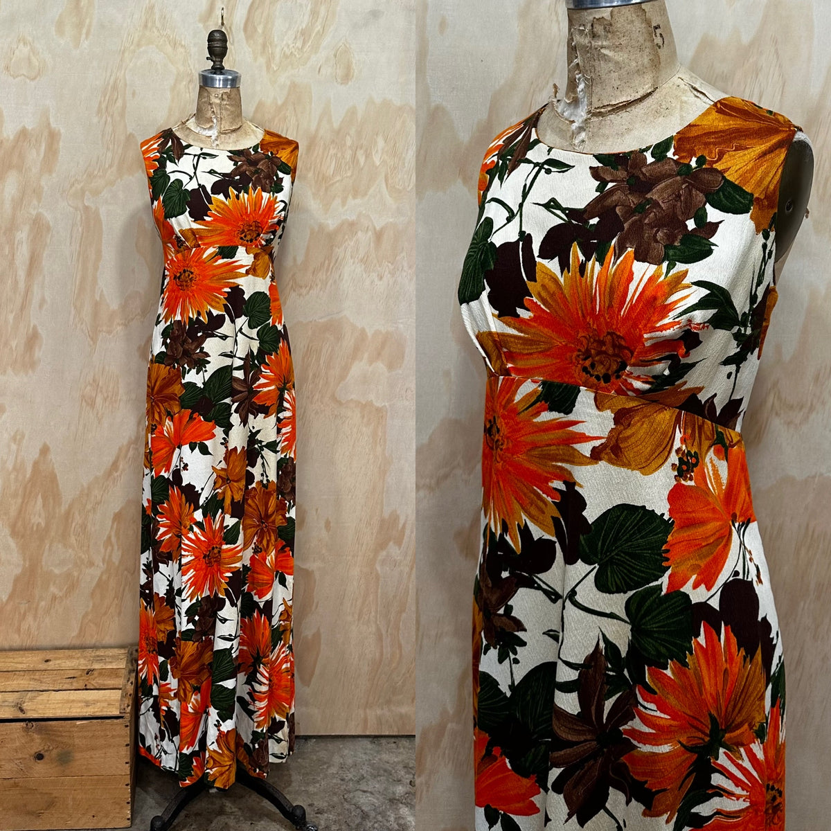 Vintage Malihini Hawaii Dress • Hawaiian Maci Dress • Polynesian Luau