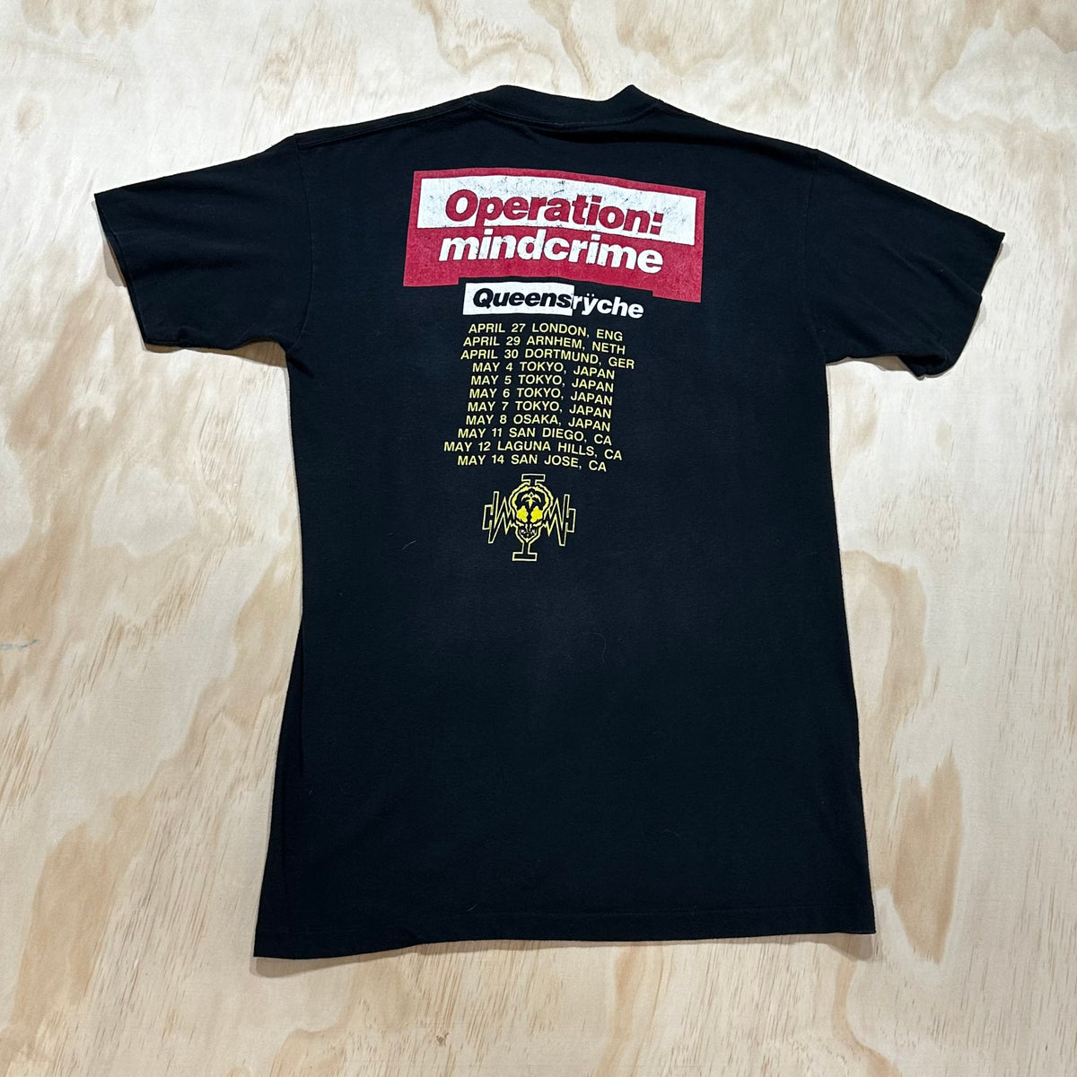 Vintage 80s Queensryche Operation Mindcrime T-Shirt