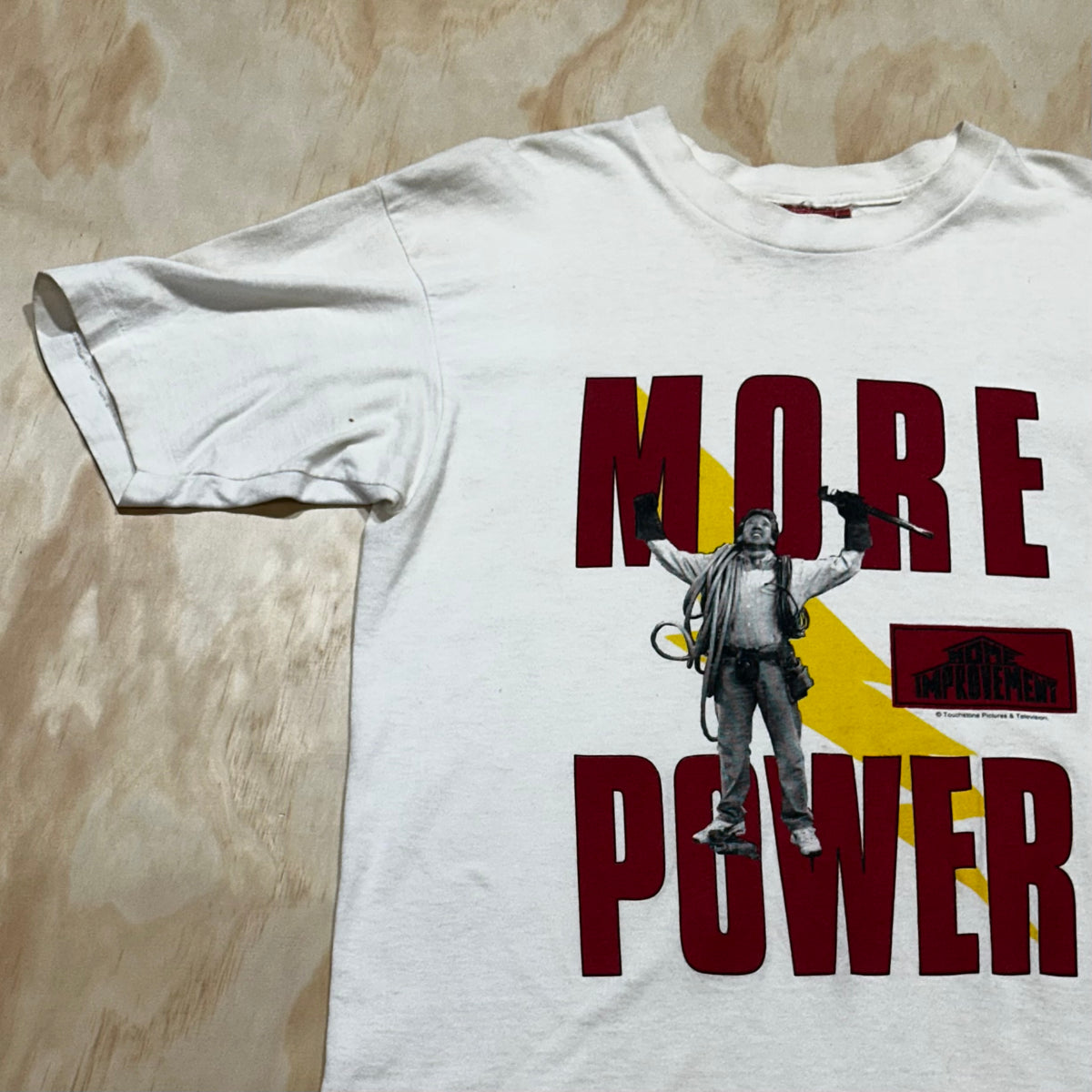 Vintage 90s MORE POWER Home Improvement t-shirt Tim Allen Sitcom