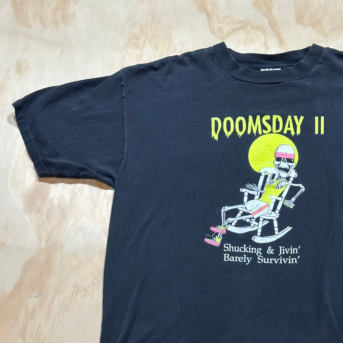 Vintage 80s Dooms Day ll Tee Shucking & Jivin’ Barley Survin’