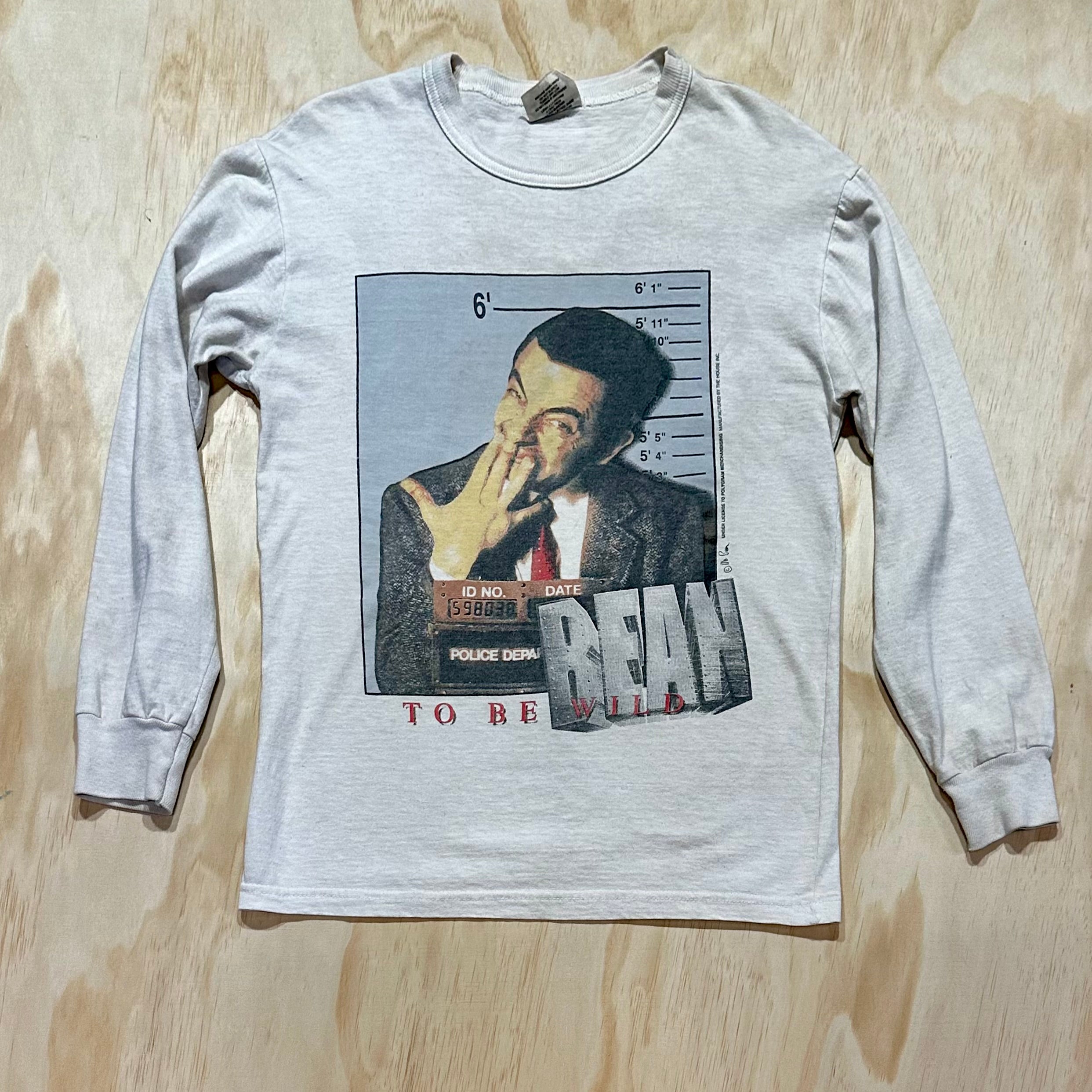 Vintage 90s Bean To Be Wild Mr Bean Show Long Sleeve Shirt Mintage Vintage