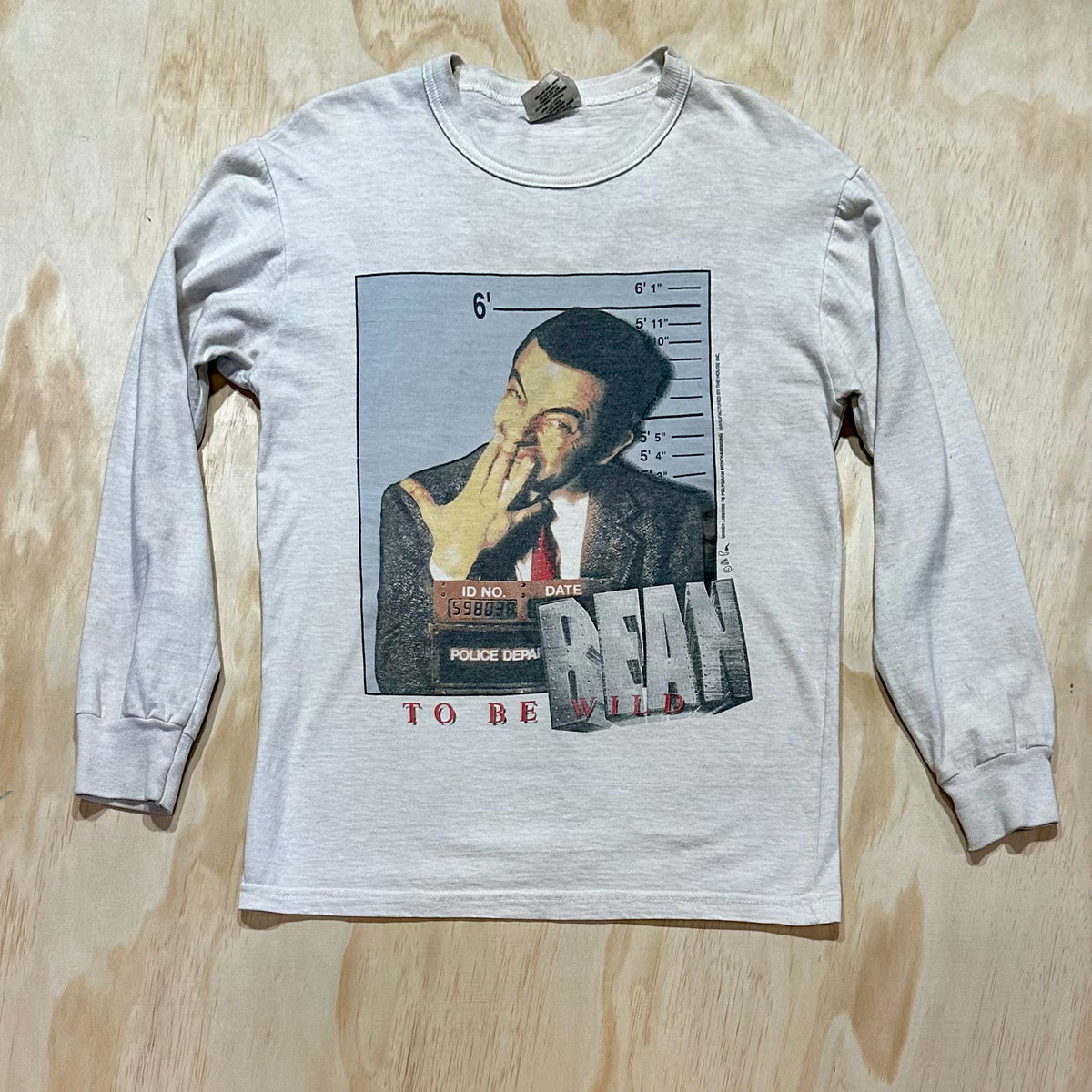 Vintage 90s Bean To Be Wild Mr Bean Show Long Sleeve Shirt