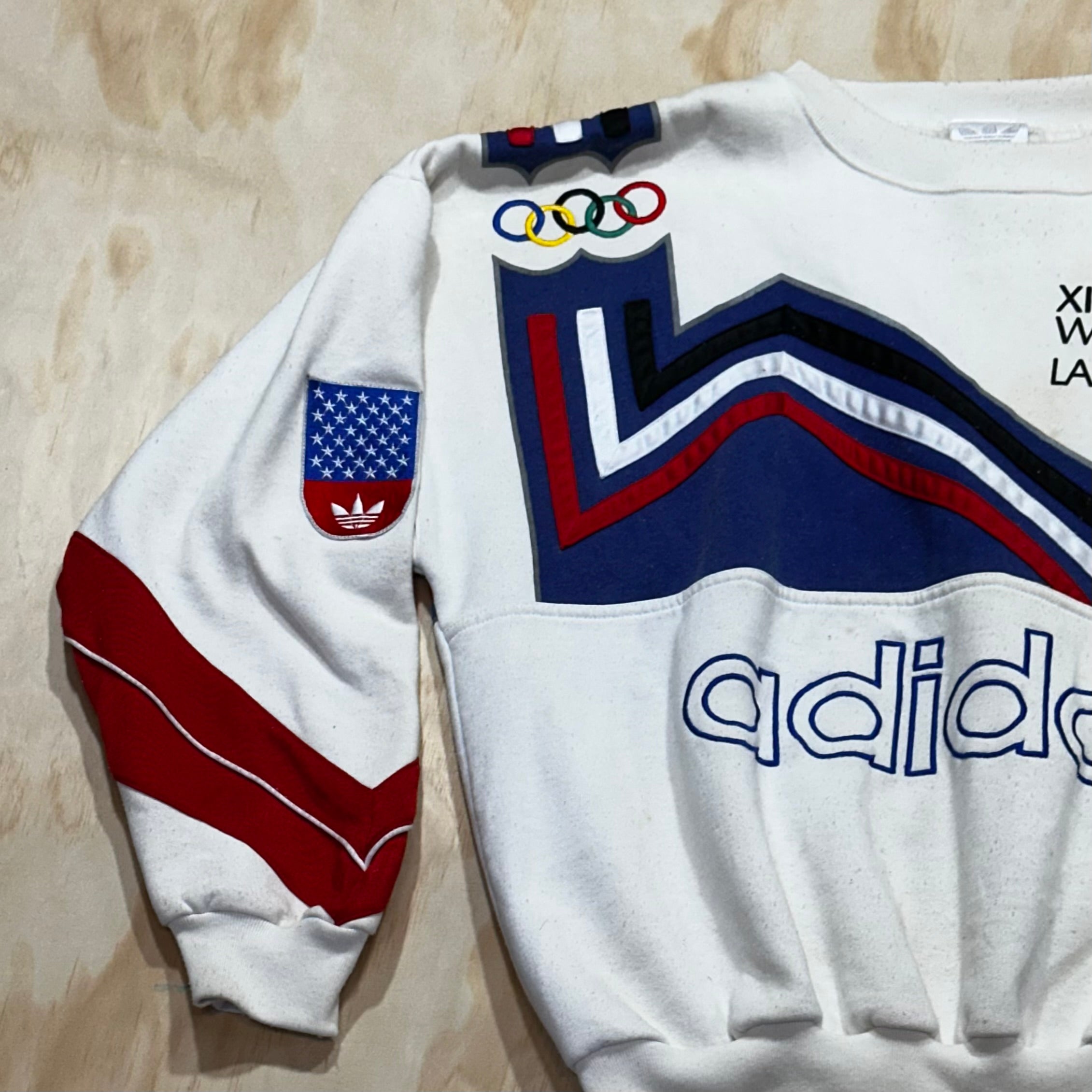 Vintage Adidas St Jacoues Club outlet Tanning Crewneck Sweatshirt XL Olympic 1980’s