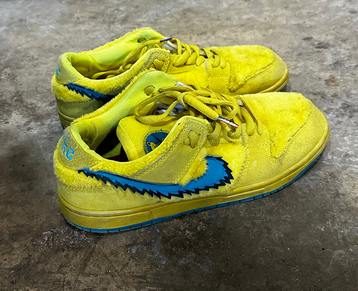 ◆送料無料◆GRATEFUL DEAD X NIKE SB DUNK YELLOW◆大人気◆ Nike Dunk Low SB x Grateful Dead Yellow Bear sz 10 – Mintage