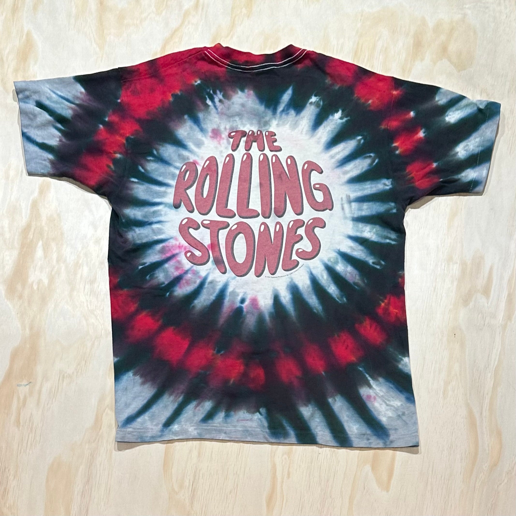 The Rolling offers Stones Acid Tie Dye T-Shirt Liquid Blue XL USA Concert Tour 1994